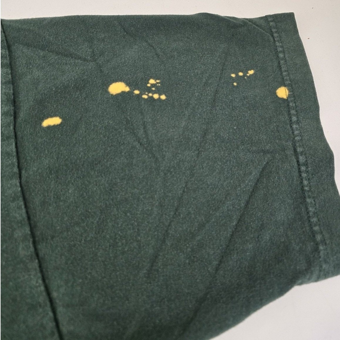 Vintage Tommy Hilfiger Tommy Jeans Graphic T-Shirt Xl Green Distressed 90s Logo — image 8 of 8